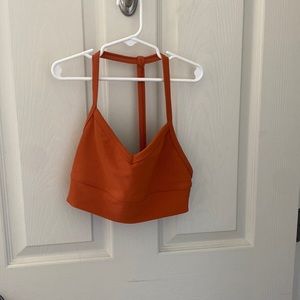 Five dancewear ribbed Burnt orange boss bra